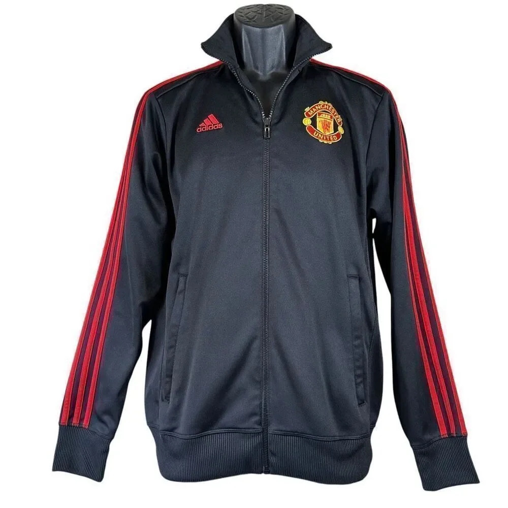Adidas Manchester United Track Jacket Black Size Small